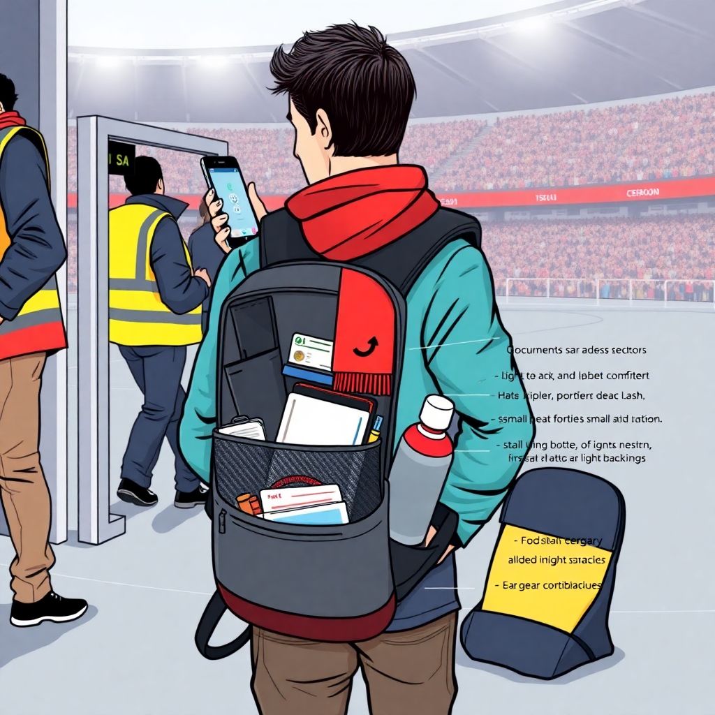 Список обязательных вещей в рюкзаке фаната на стадион: что взять с собой
