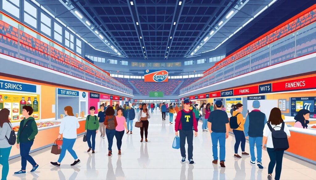 Шопинг на стадионе: что купить и где дешевле - иллюстрация